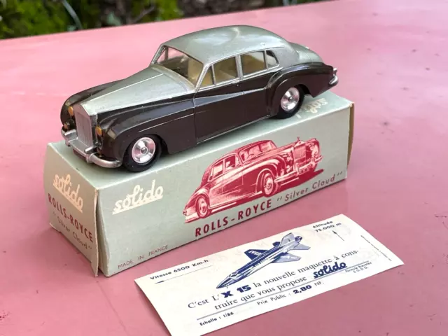 Solido ROLLS ROYCE SILVER CLOUD réf. 115 Neuf Boite MINT in Box Old shop stock