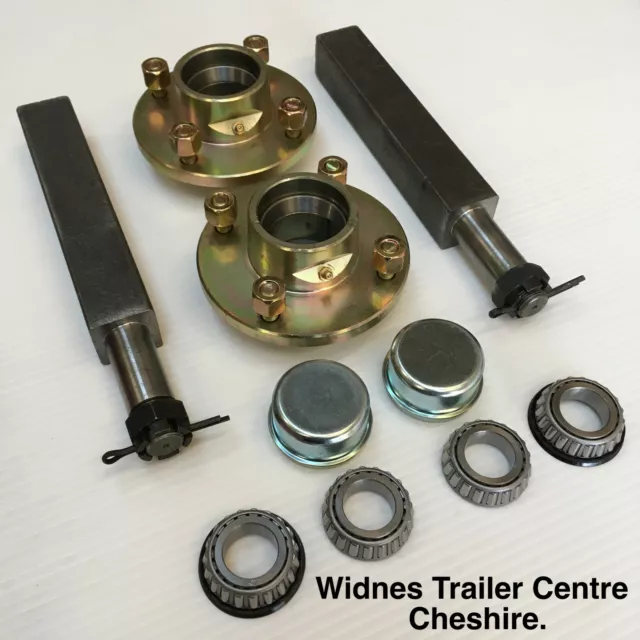 TRAILER WHEEL STUB Axle Axles Stubs Suspension Units Hubs Bearings Car