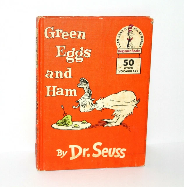 VINTAGE GREEN EGGS AND HAM by Dr. SEUSS 1960 Book Club Edition