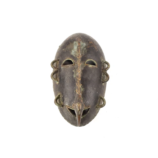 Djimini Ligbi Metal Mask Ivory Coast