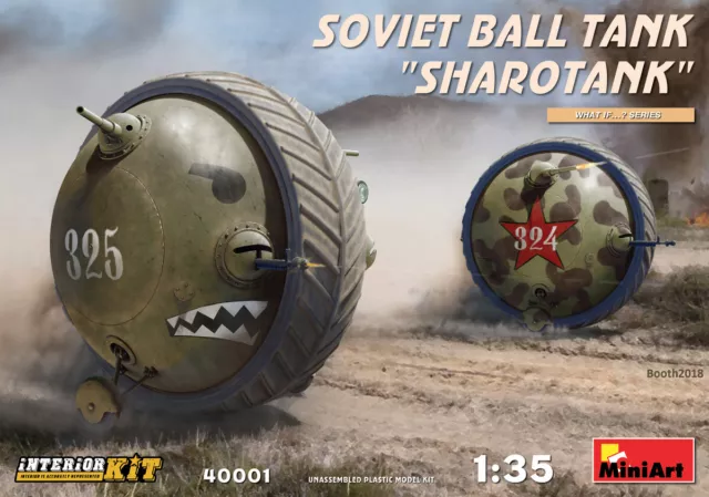 Maquette MINI ART, Soviet Ball Tank " Sharotank ", Echelle 1/35, ref.40001