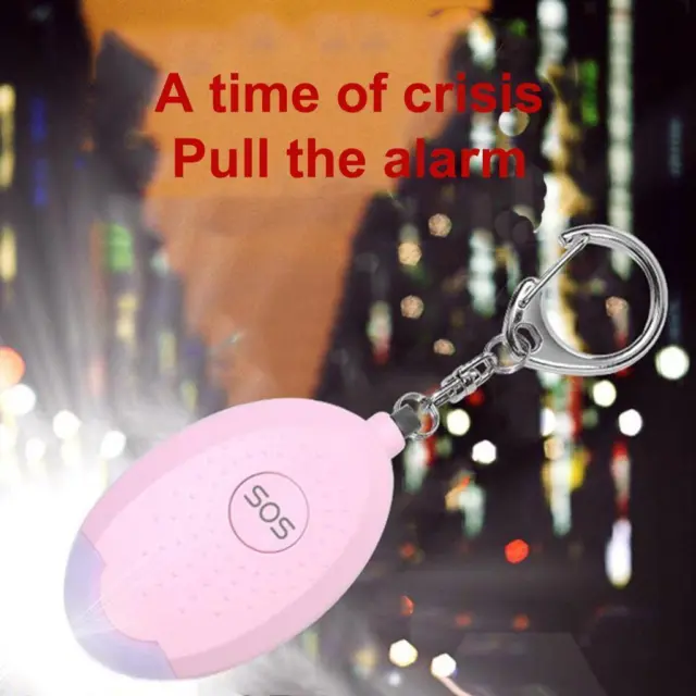 Sécurité Personnelle Forte Alarme Porte-clés LED Lumière 130db Self-défense