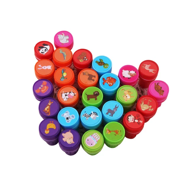 26 piezas estampillas de álbum de recortes de juguetes para fiestas de cumpleaños para niños
