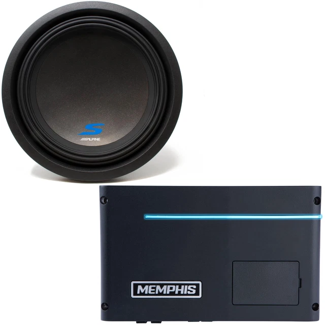 Memphis PRXA600.1 Power Reference Series Mono Subwoofer Amplifier and a Alpin...