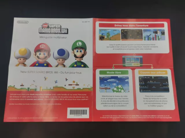Manual Instruction Nintendo New Super Mario Bros.Wii Mini Guide Multiplayer