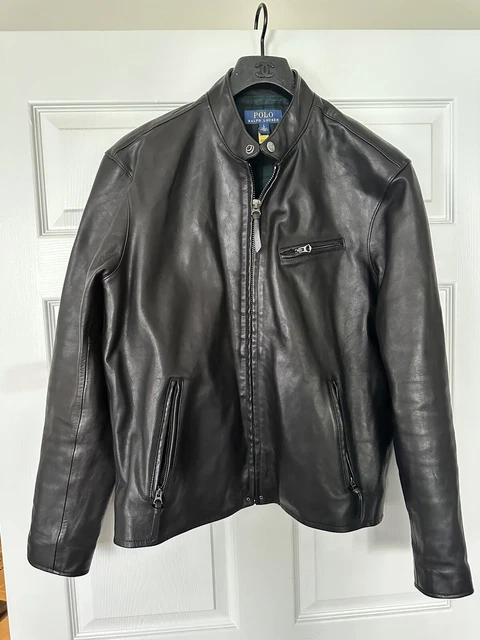 Ralph lauren lambskin café racer sales jacket