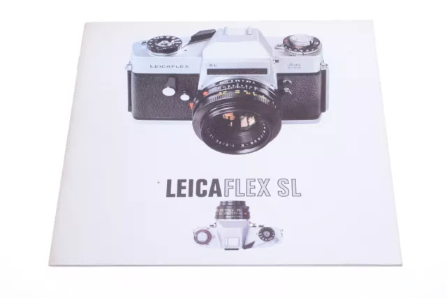 ✅ Leica Leicaflex Sl Camera & Lenses Original Product Guide Brochure Dutch 124