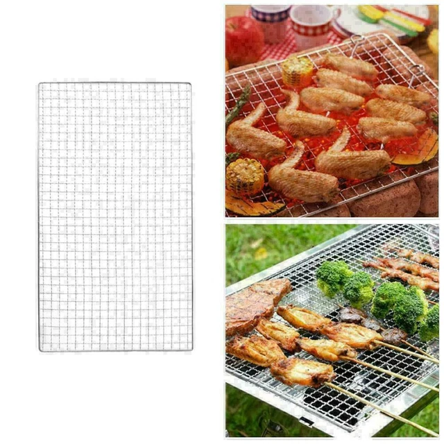 Wire Rack Bbq NEW STEEL BBQ Grill Grate Grid Wire Mesh Rack Cooking I0R9 Net I8C6 ...