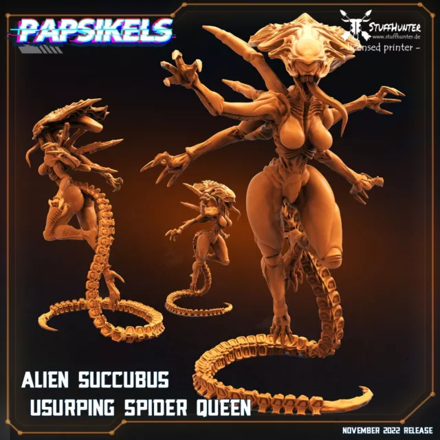 Alien Succubus Usurping Spider Queen - Papsikels - Predator vs Alien Sci-Fi