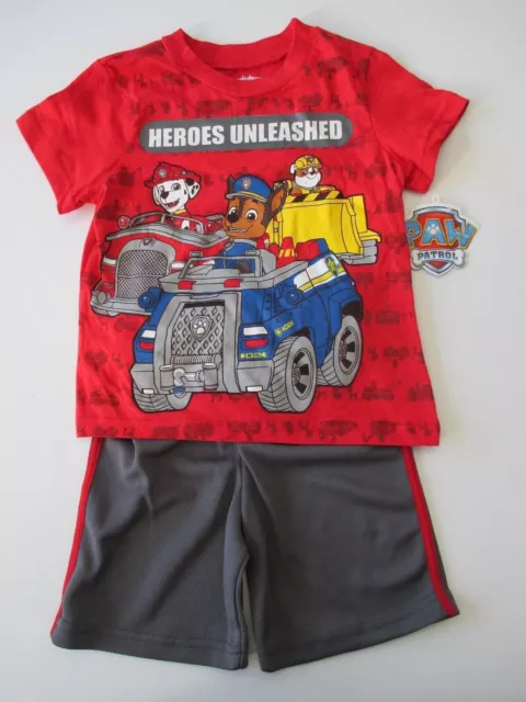 Nickelodeon Paw Patrol Heroes Unleashed Shorts T-Shirt Outfit Set