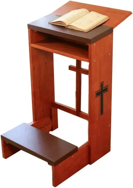 Prayer Bench Stool Table Chair Padded Kneeler Shelf Folding Wooden Church