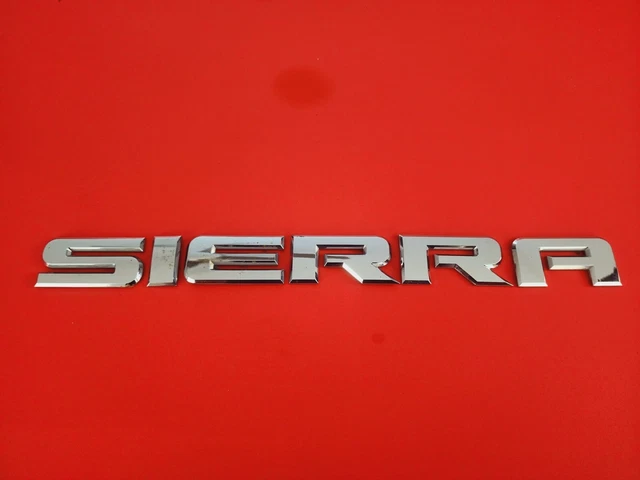 2007-2018 Gmc Sierra Side Left Right Emblem Badge Symbol Chrome Oem Sign 2007