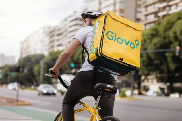 GLOVO ZAINO termico borsa termica espandibile per delivery EUR 41 90 PicClick IT