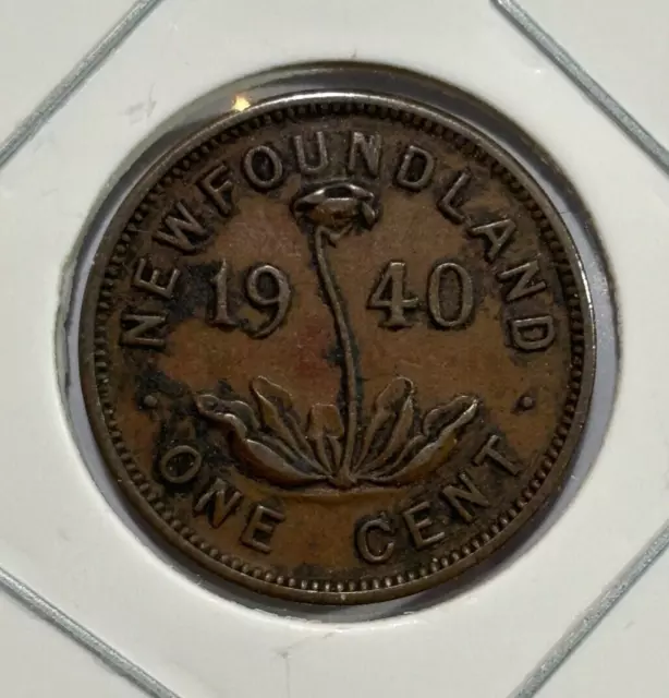 1940 Newfoundland 1 Cent - George VI Coin