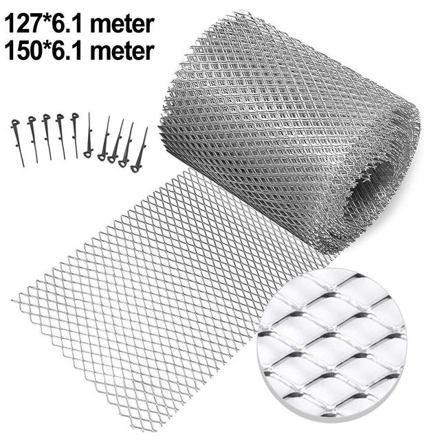 Pack De 35 Grilles De Protection Pour Gouttières En Acier Inoxydable - Maille Fine, Adaptable 4/5/6 Pouces