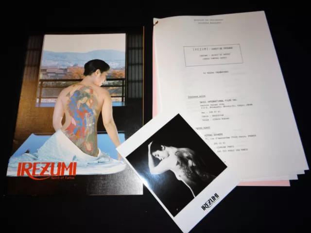 IREZUMI tatouage Yasuzo Masumura  tres rare  dossier presse cinema  japon 1966