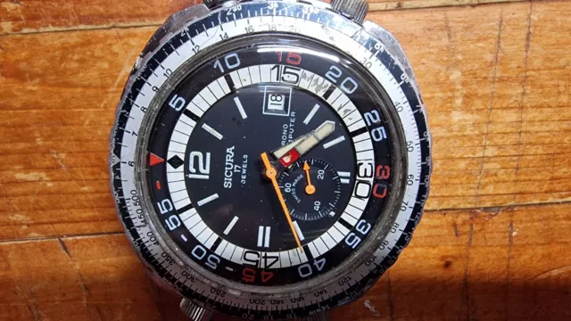 Vintage Sicura Chrono Computer watch  spares or repair