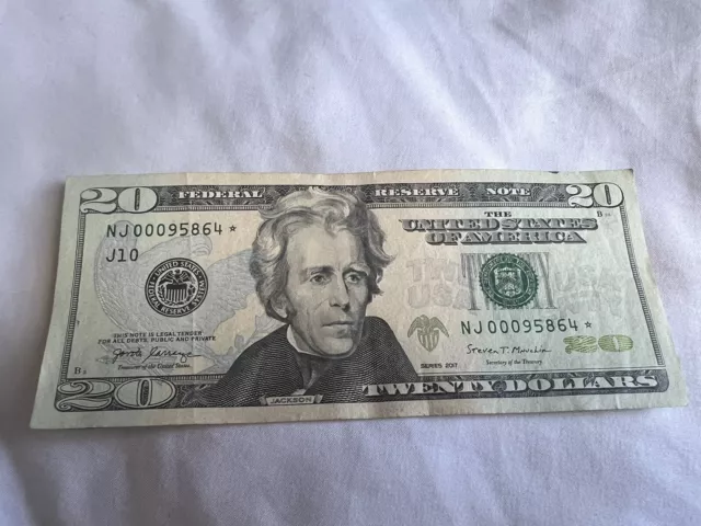 20 Dollar Bill Star Note 2017  “VERY RARE”