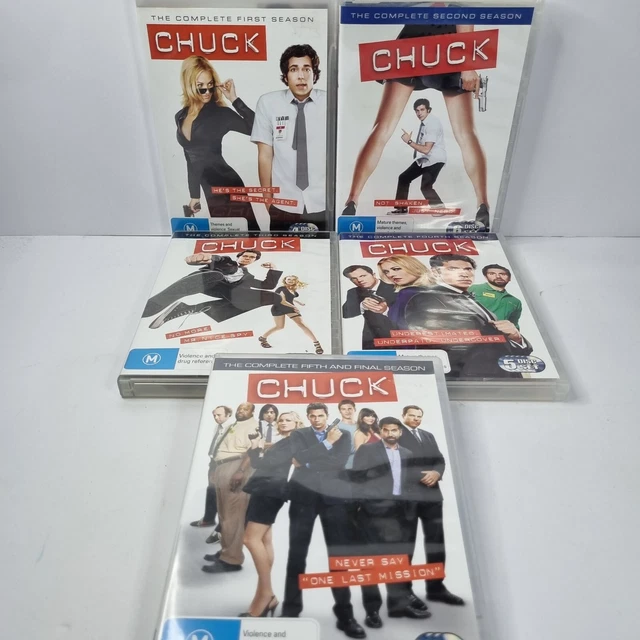 CHUCK - COMPLETE Series - Season's 1-2-3-4-5 (DVD Region 4) GC + Free Postage $43.00 - PicClick AU