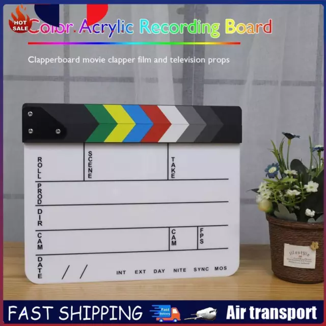 Director Video Scene Clapperboard TV Movie Clip Film Action Clapper Board FR