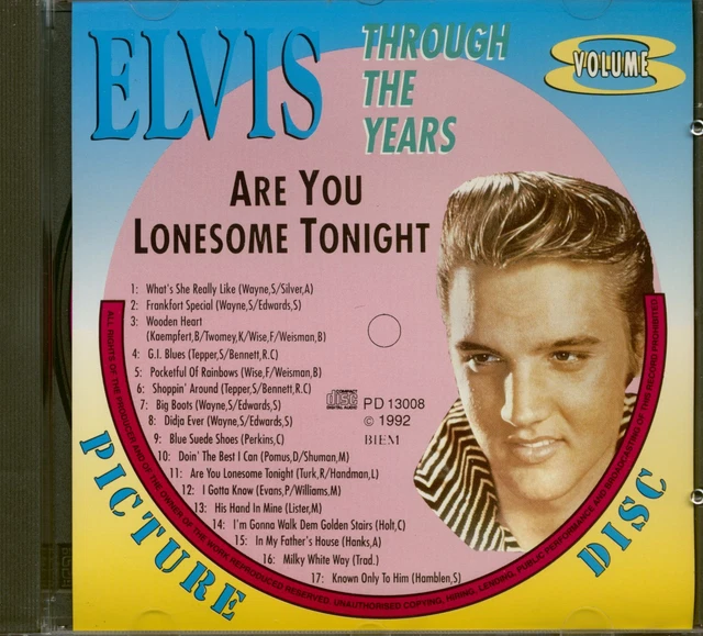 ELVIS PRESLEY - Through The Years Vol.8 - Are You Lonesome Tonight (CD ...