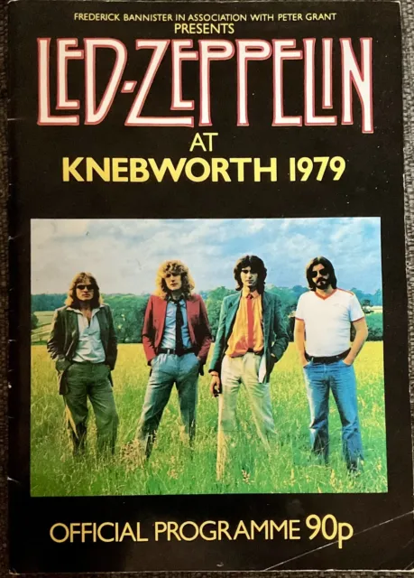 Led Zeppelin At Knebworth 1979 Official Programme VGC
