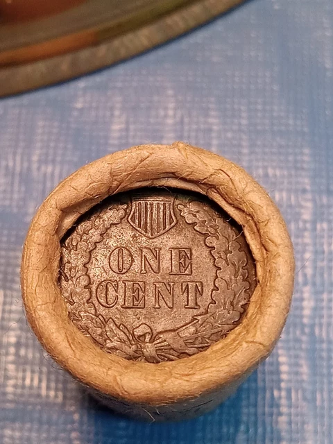 Indian Head/Wheat Back Penny Shotgun Half Roll Prior to 1929-Lot # 839