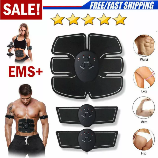 Electric Muscle Simulation Toner Machine Wireless Toning Belt Abs Fat Burner