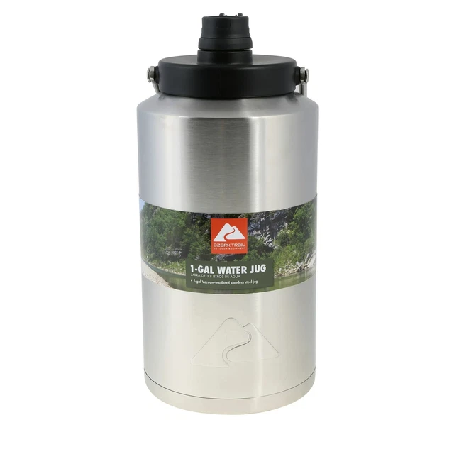 STAINLESS STEEL WATER Jug 1 Gallon Ozark Trail Double Wall Vacuum