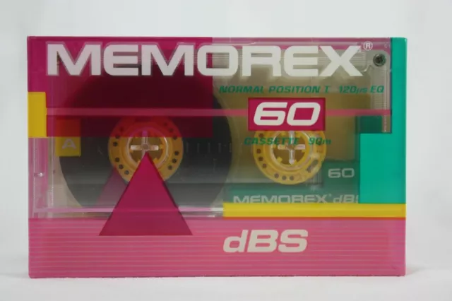 Memorex DBS 60 Normal Position Sealed 60 minute I Blank Audio Cassette Tape
