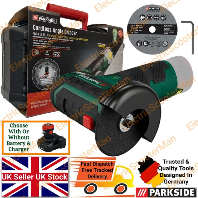 MOULIN D'ANGLE PARKSIDE PWSA 20-Li C3 20 V 125 mm EUR 57,54 - PicClick FR