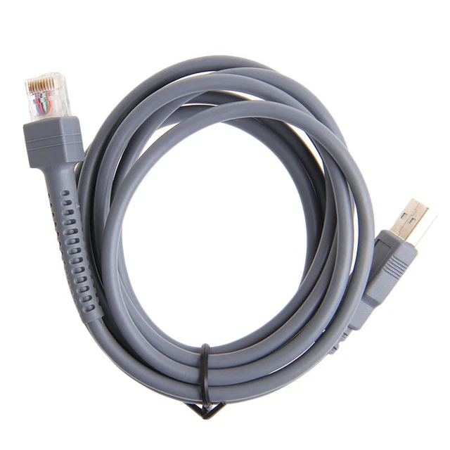 2M Symbol Barcode Scanner Cable LS1203 LS2208 LS4008I LS4208 CBA-U01-S07ZAR