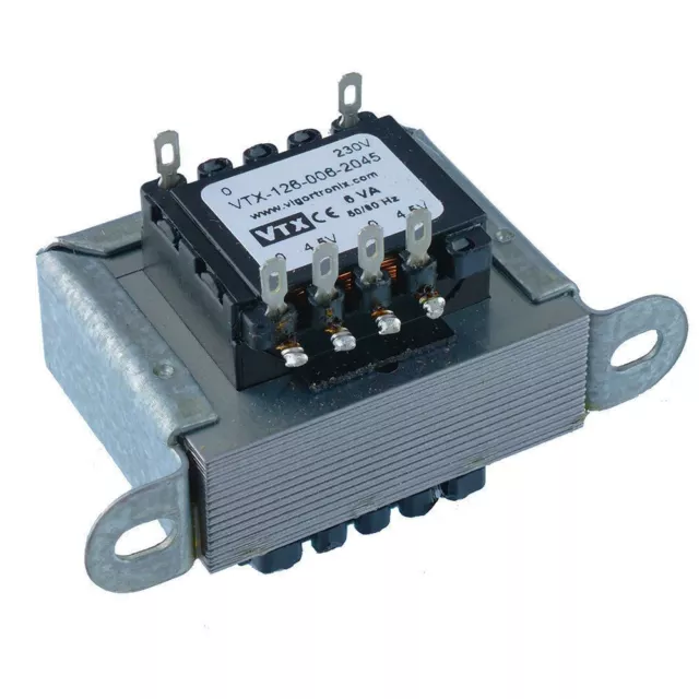 6VA or 12VA Chassis Mount Transformer 230V Mains Vigortronix