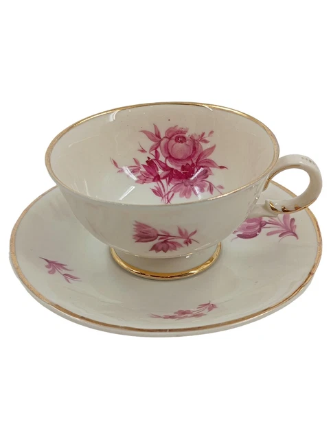 Lot de 6 assiettes à dessert/ soucoupes en porcelaine fine - Label Emmaüs