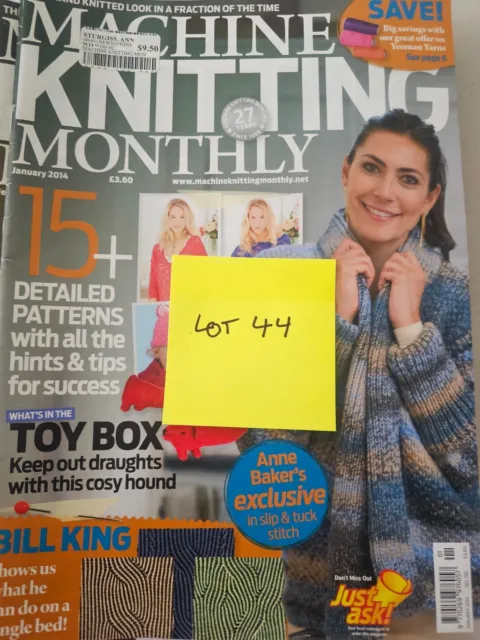 Knitting Machine Magazine: Machine Knitting Monthly Magazines X 12 2014(Lot44)