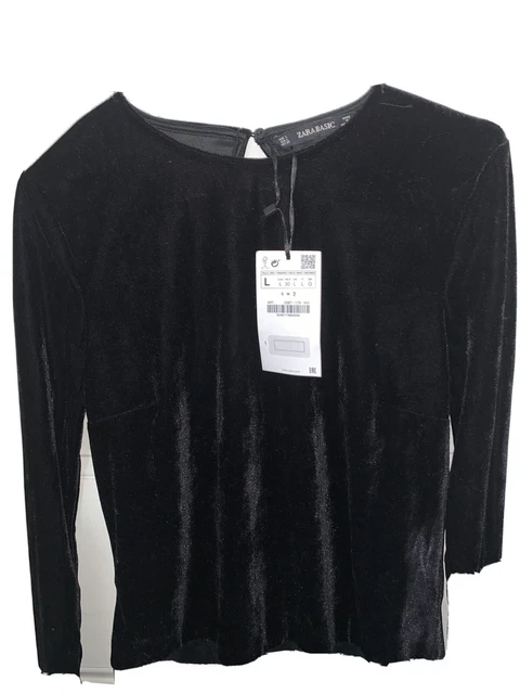 Combinaison De Couchage Zara En Velours Noir - Taille L - Neuf Avec étiquettes