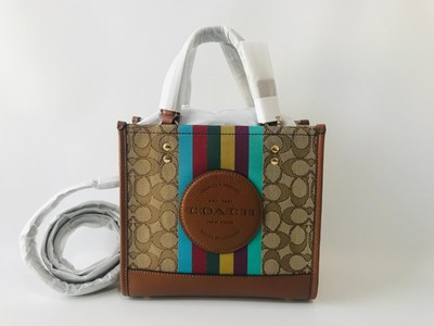 black and cream purse