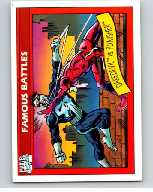 1990 Impel Marvel Universe #110 Daredevil vs. Punisher  V73805