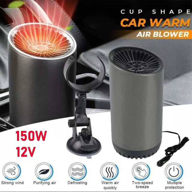 12V DC Car Auto Portable Electric Heater Heating Cooling Fan Defroster Demister