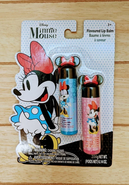 DISNEY MINNIE MOUSE COTTON CANDY & BLUEBERRY FLAVORED Lip Balm 0.14 OZ