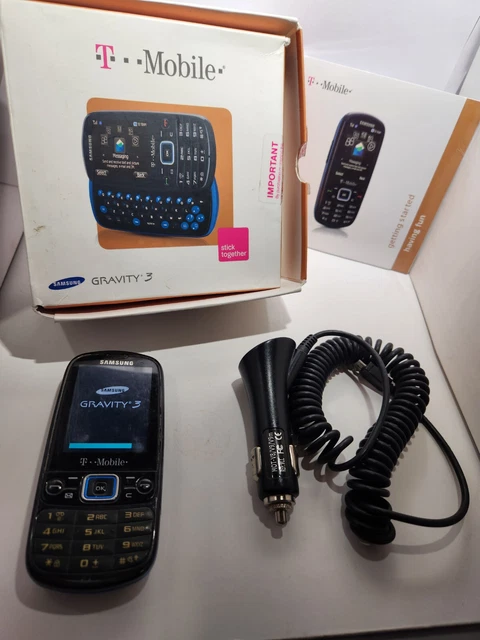 SAMSUNG GRAVITY 3 SGH - T479- Black (T-Mobile) Slider Phone Must