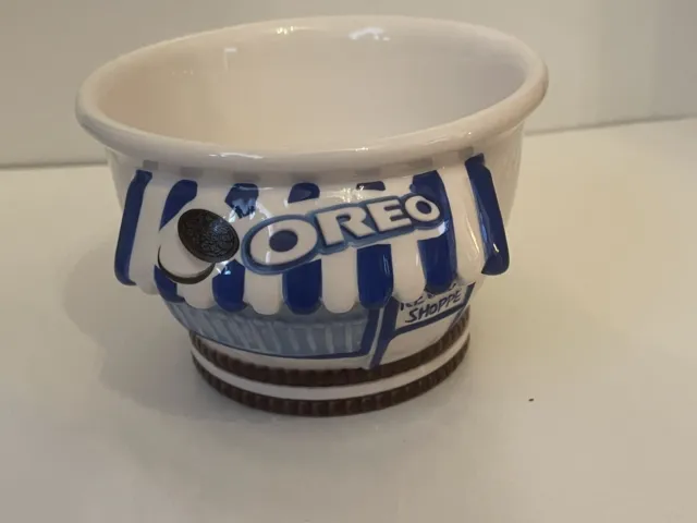 Oreo Cookie Ice Cream Shoppe Ceramic Ice Cream Bowl Vintage 1970's Item 31861