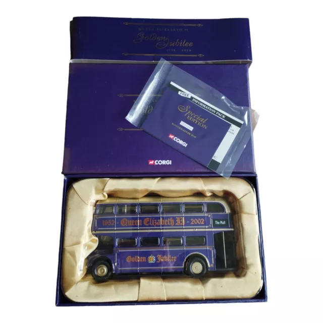 Corgi - Königin Elizabeth Ii Goldenes Jubilee Routemaster Bus - Massstab 1:50 Cc25902