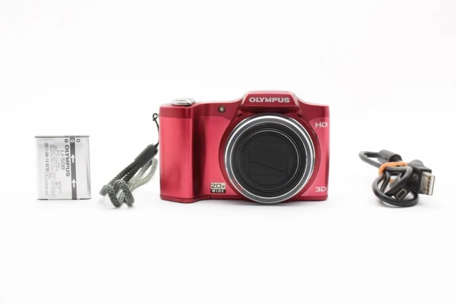 OLYMPUS SZ-11 RED 20X Battery Compact Digital Camera M3220