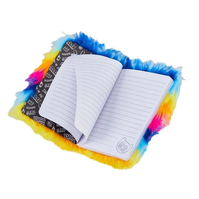 FUGGLER NOTEBOOK NOTEPAD Gift Fluffy Funny Ugly Monster Soft Toy Plush ...