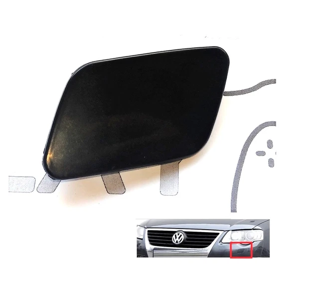 Passat B8 Spiegelkappen Schwarz Scheinwerferreinigungs-Abdeckung Links Für VW Passat 3C/B6 (2005-2011) - SRA, OE 3C0955109C Passat 3b Hinterachse