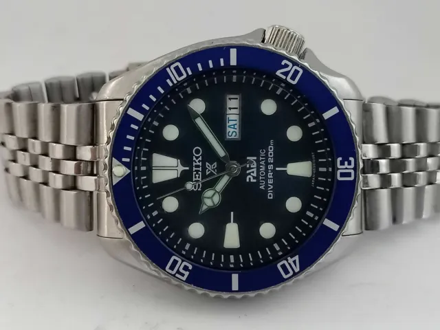 LOVELY DARK BLUE Padi Modded Seiko 7S26-0020 Skx007 Automatic Mens Watch  902062 EUR 163,05 - PicClick FR
