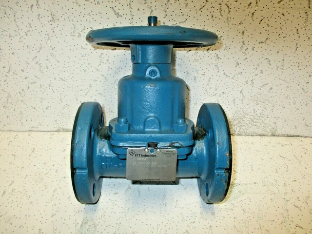 ITT Industries 1.5-2833-SE-902 Dia-flo Diaphragm Valve 2in Manual Flanged Iron