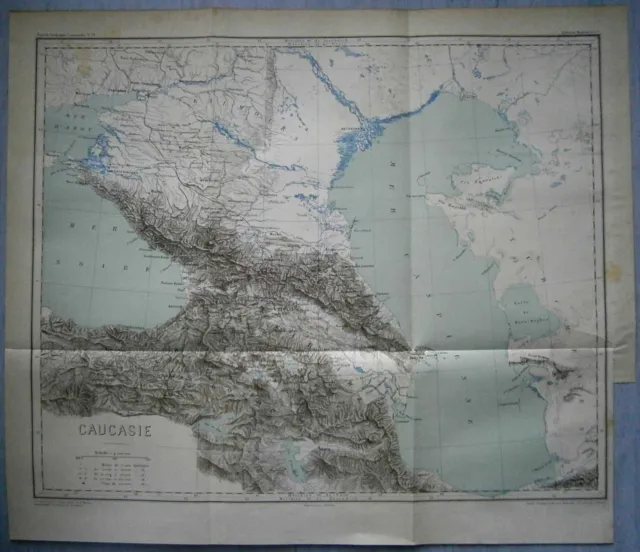 1881 Reclus map CAUCASUS (#8)