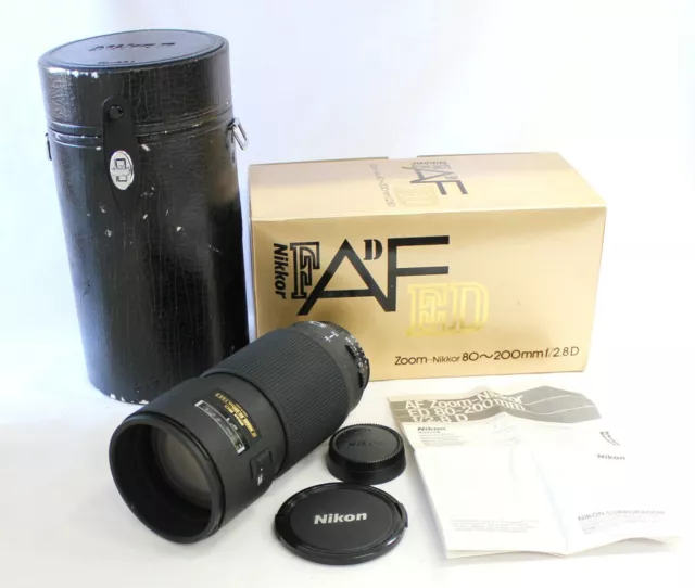 [Near Mint] Nikon ED AF NIKKOR 80-200mm F/2.8 D Zoom Lens II w/ Case from Japan